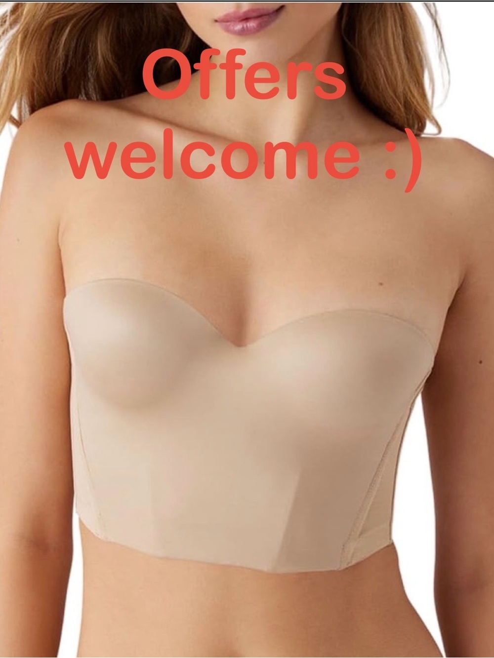 Strapless Longline Bustier Bra 38C